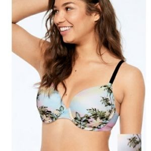 NWT VS Pink tropical demi bra 36D